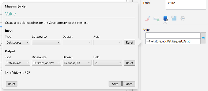 Picture showing Pet ID mappings. 